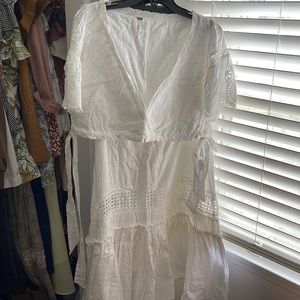 FREE PEOPLE Imogen Two-piece Dress In Ivory Size Medium NWT